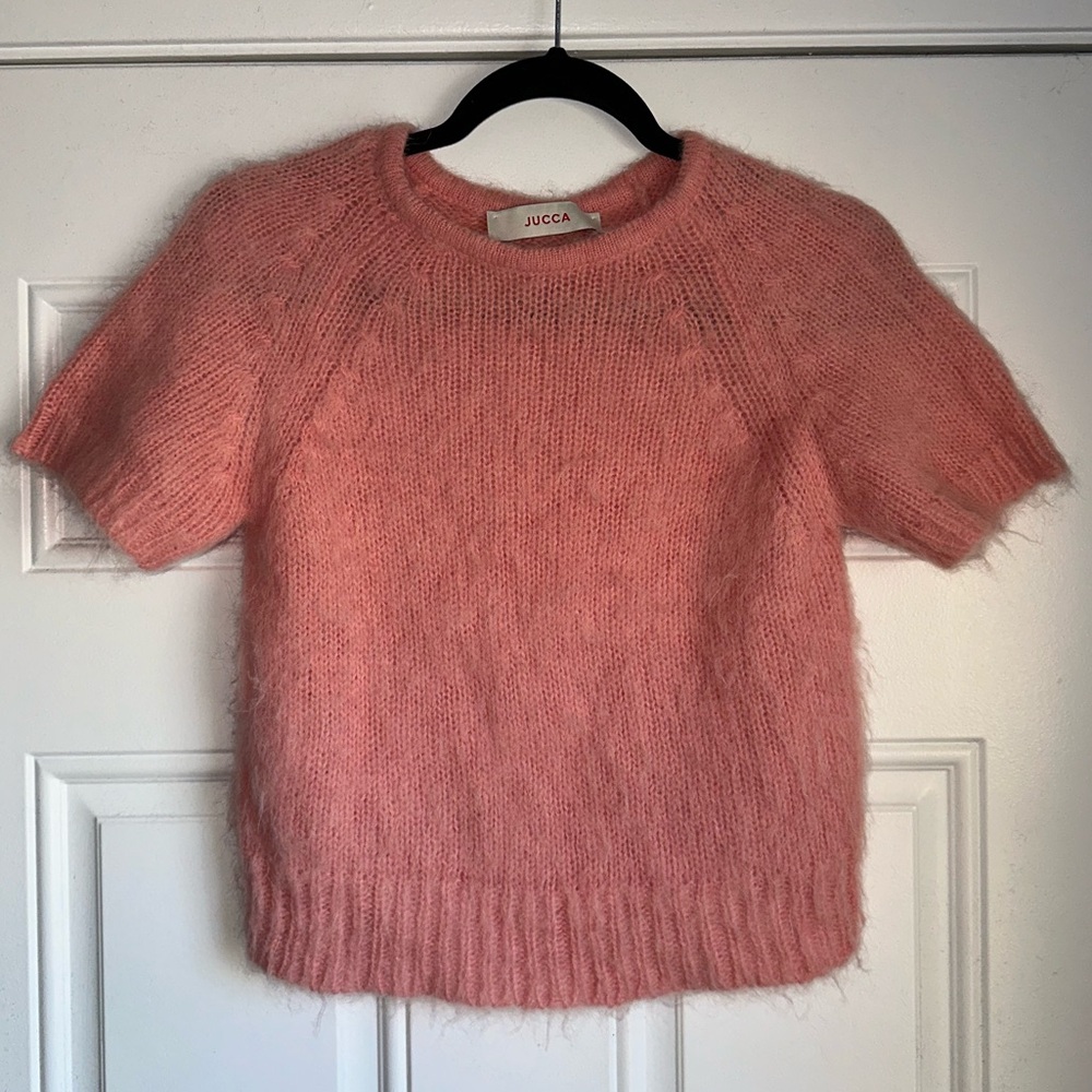 JUCCA APPROVED SIZE‎ XS T-SHIRT SWEATER KNIT SHORT SKEEVE ALPACA BLEND